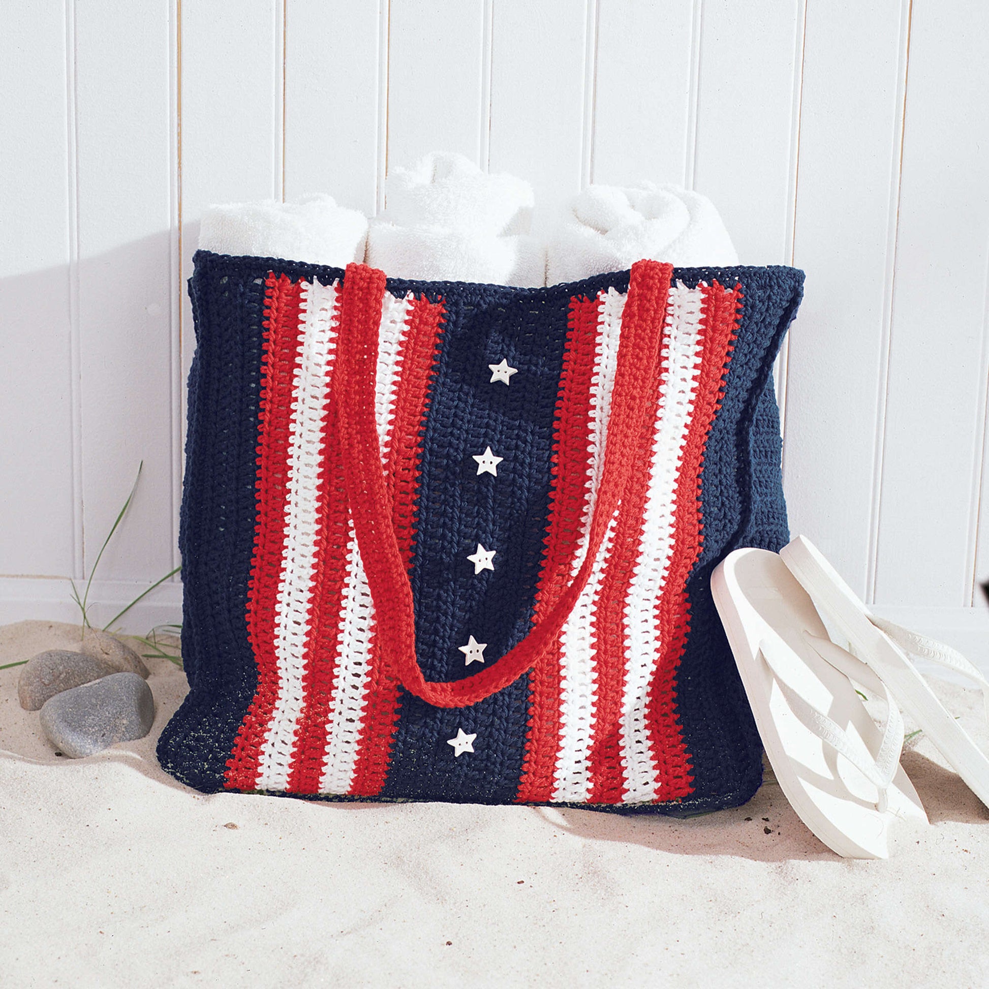 Free Lily Sugar'n Cream Beach Bag Crochet Pattern