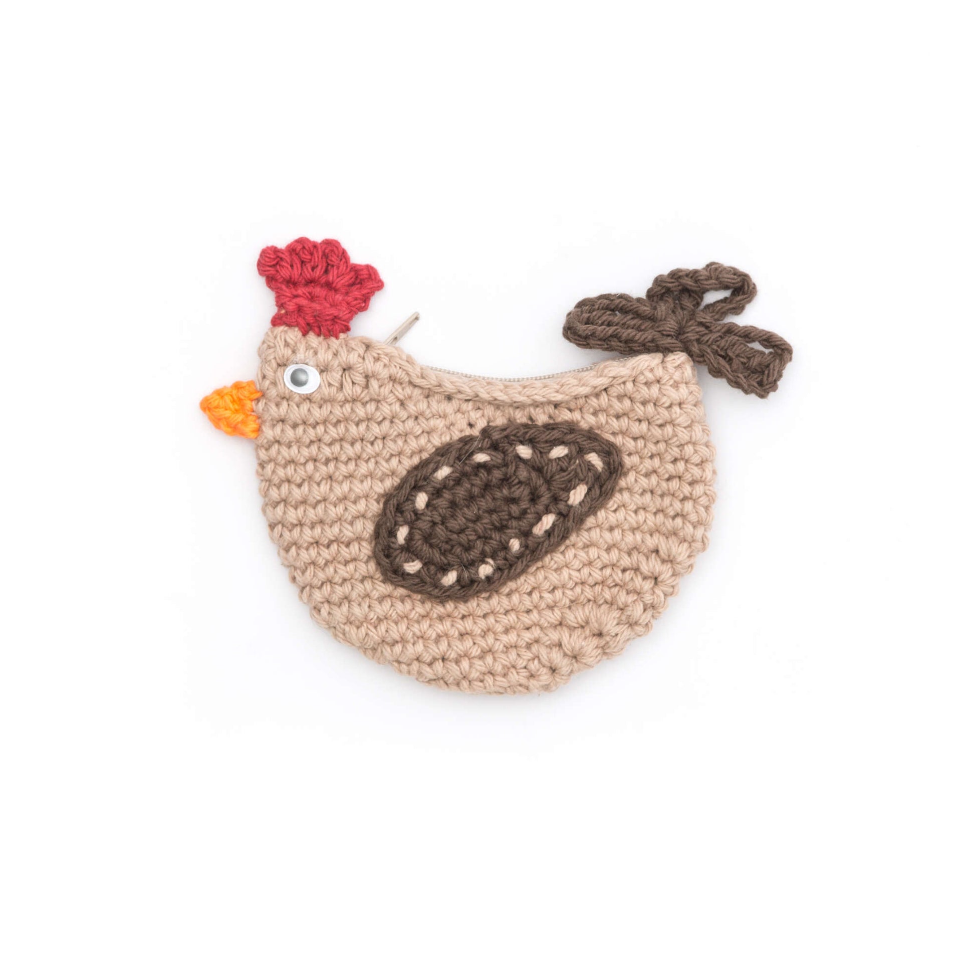 Free Lily Sugar'n Cream Cluck Cluck Change Purse Crochet Pattern