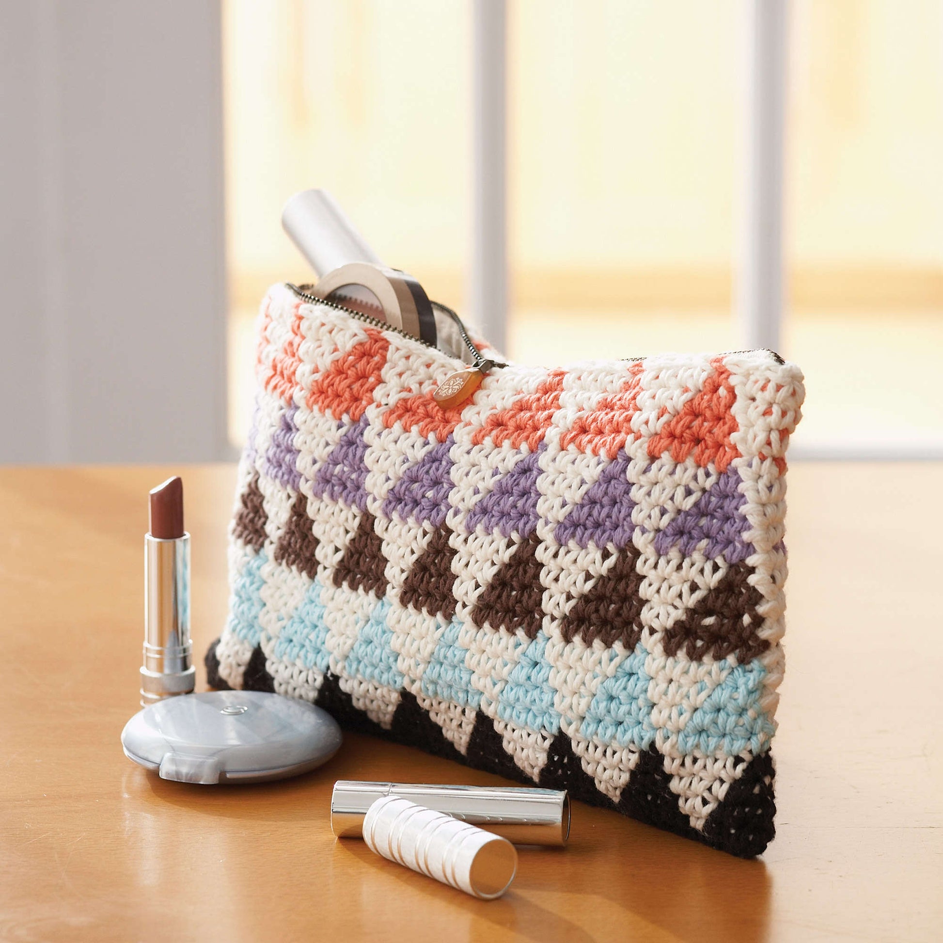 Free Lily Sugar'n Cream Totally Triangles Multi-Use Bags Crochet Pattern