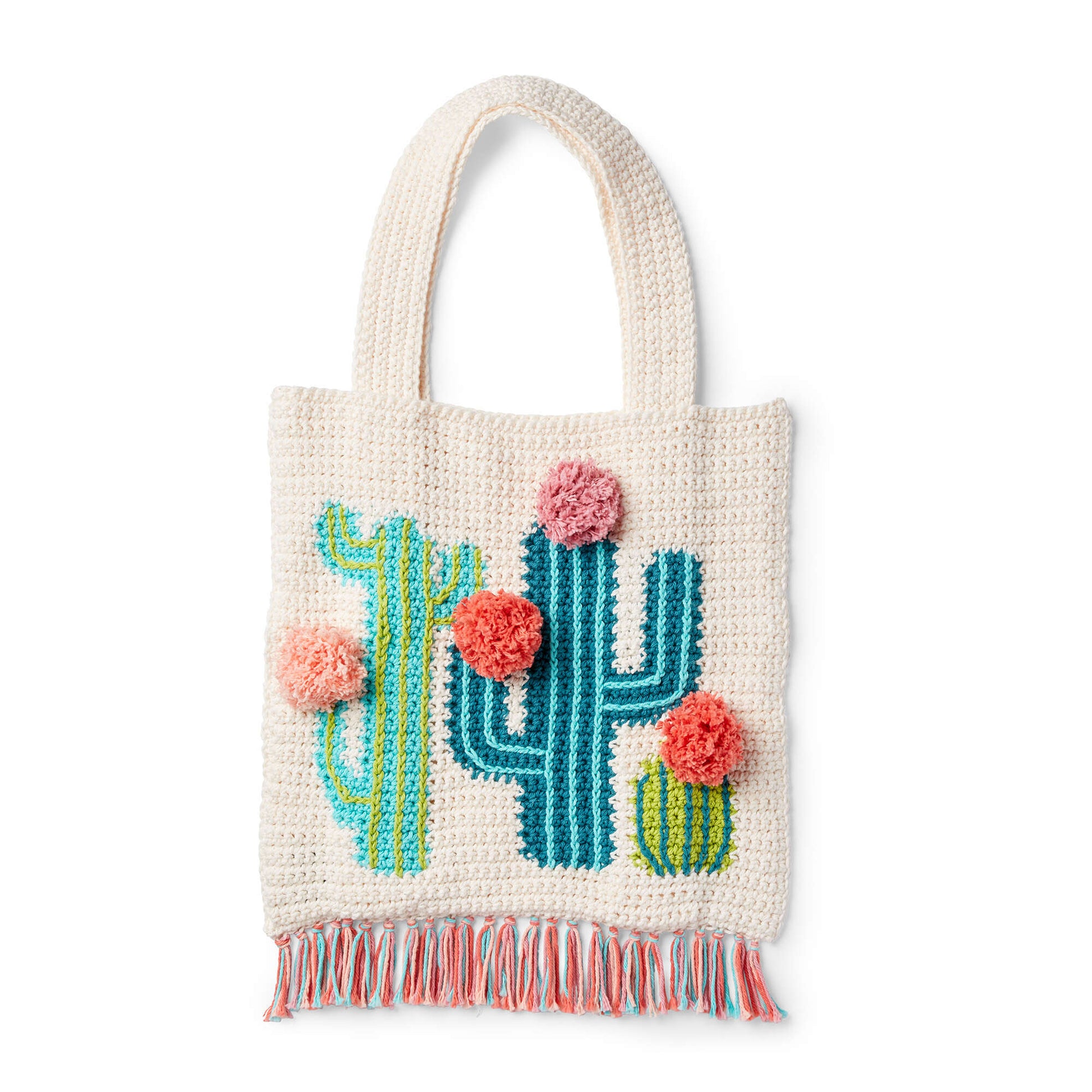 Free Lily Sugar'n Cream Crochet Cactus Tote Pattern
