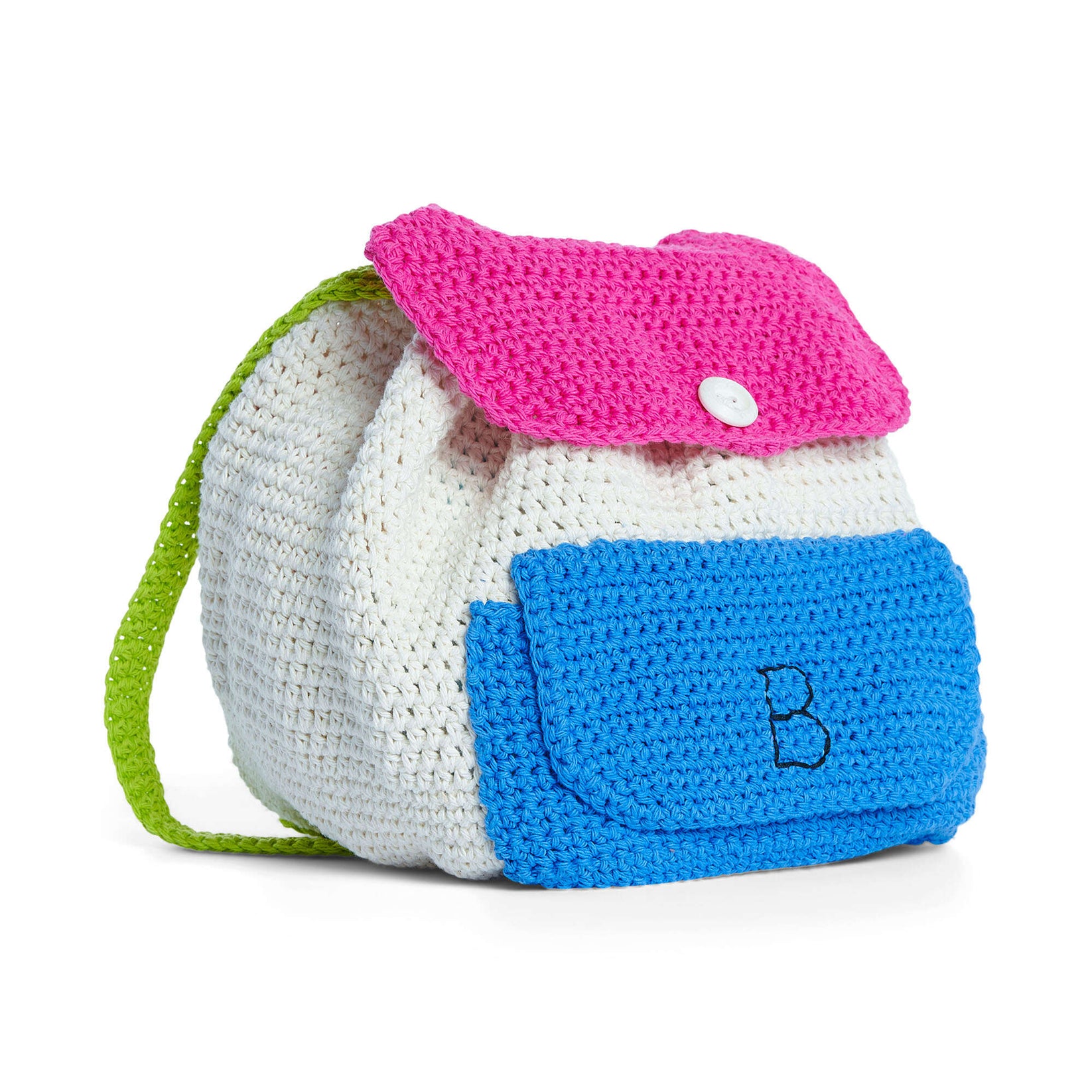 Lily Rainbow Patch Crochet Back Pack | Yarnspirations
