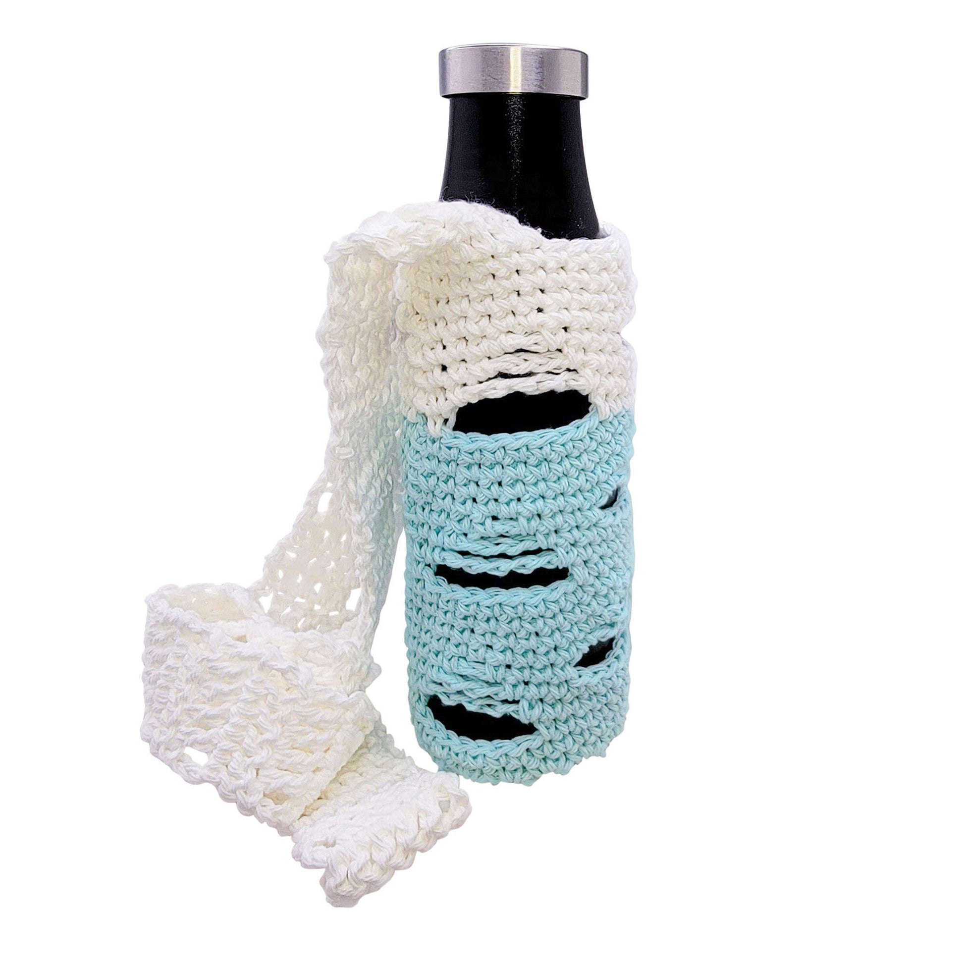 Free Lily Sugar'n Cream Hydrated Hiker Water Bottle Sling Crochet Pattern