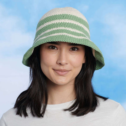 Lily Summer Stripes Crochet Bucket Hat Single Size