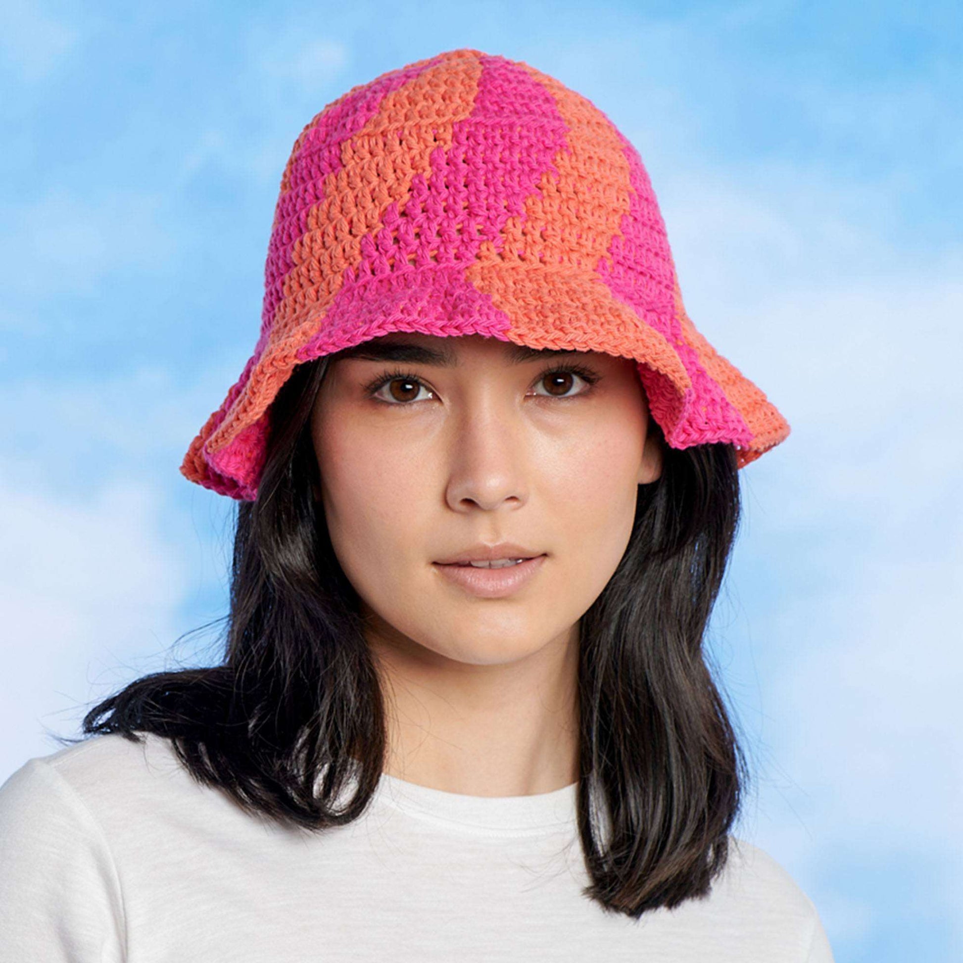 Free Lily Sun Swirl Bucket Hat Crochet Pattern