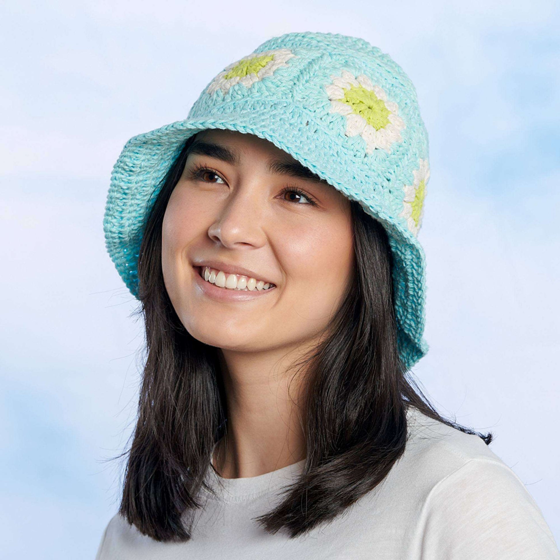 Free Lily Sugar'n Cream Flower Power Bucket Hat Pattern