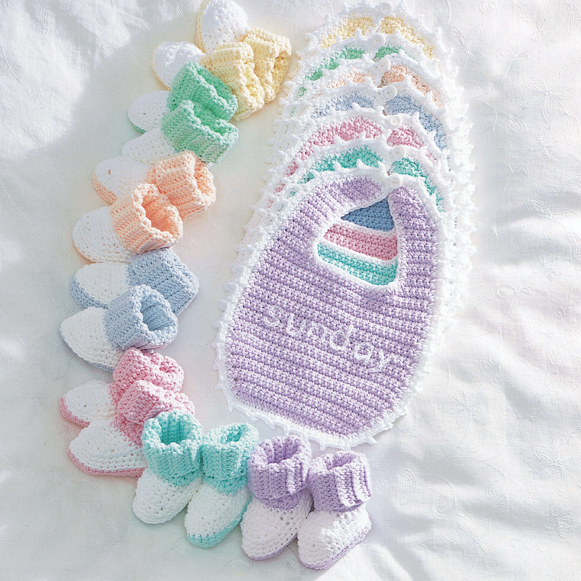Free Lily Sugar'n Cream Everyday Set Crochet Pattern