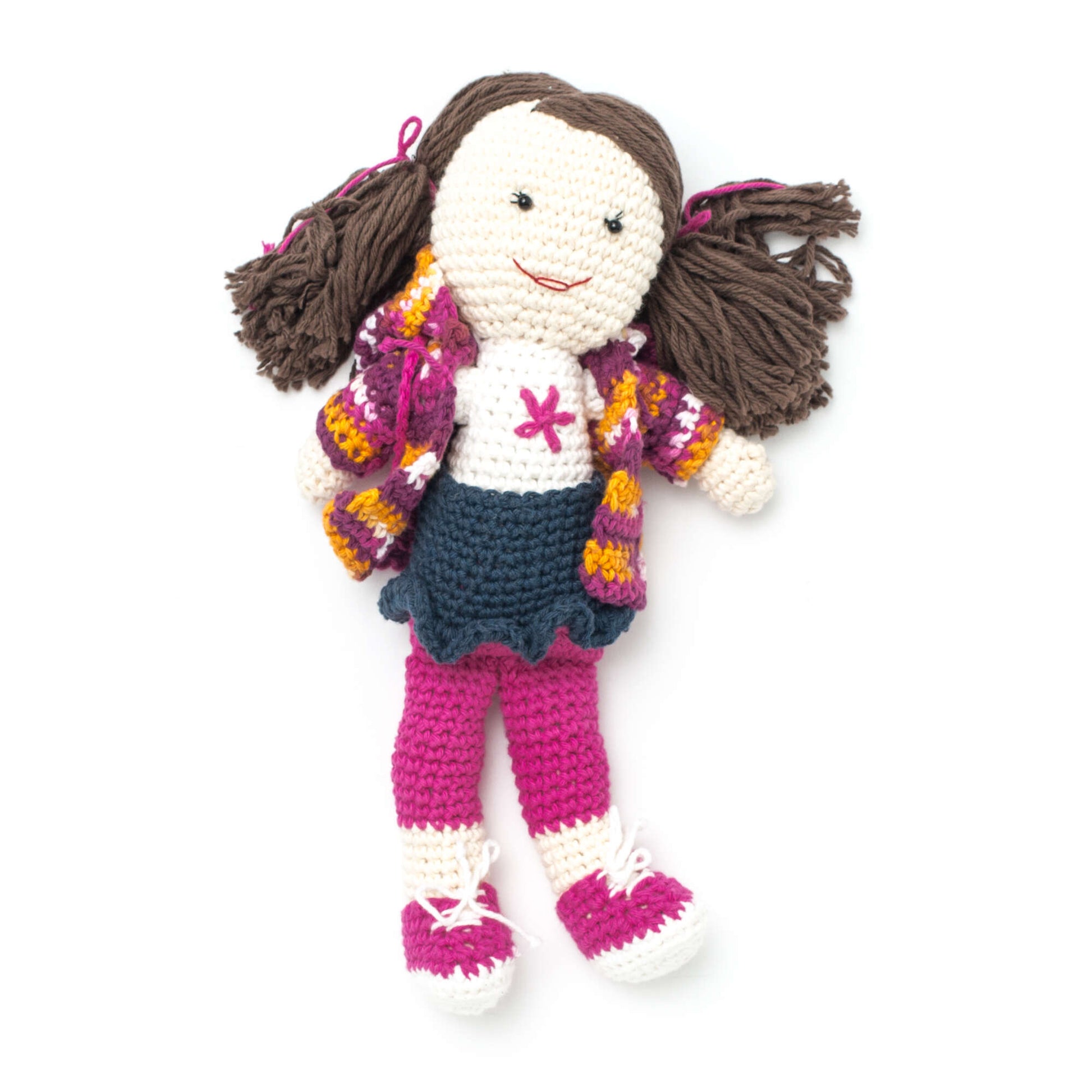 Free Lily Sugar'n Cream Back to School Lily Doll Crochet Pattern