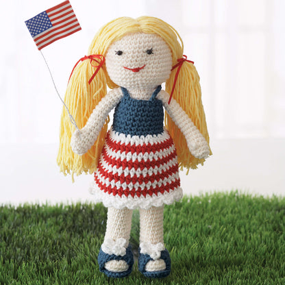Lily Sugar'n Cream Born on the 4th of July Doll Crochet Single Size