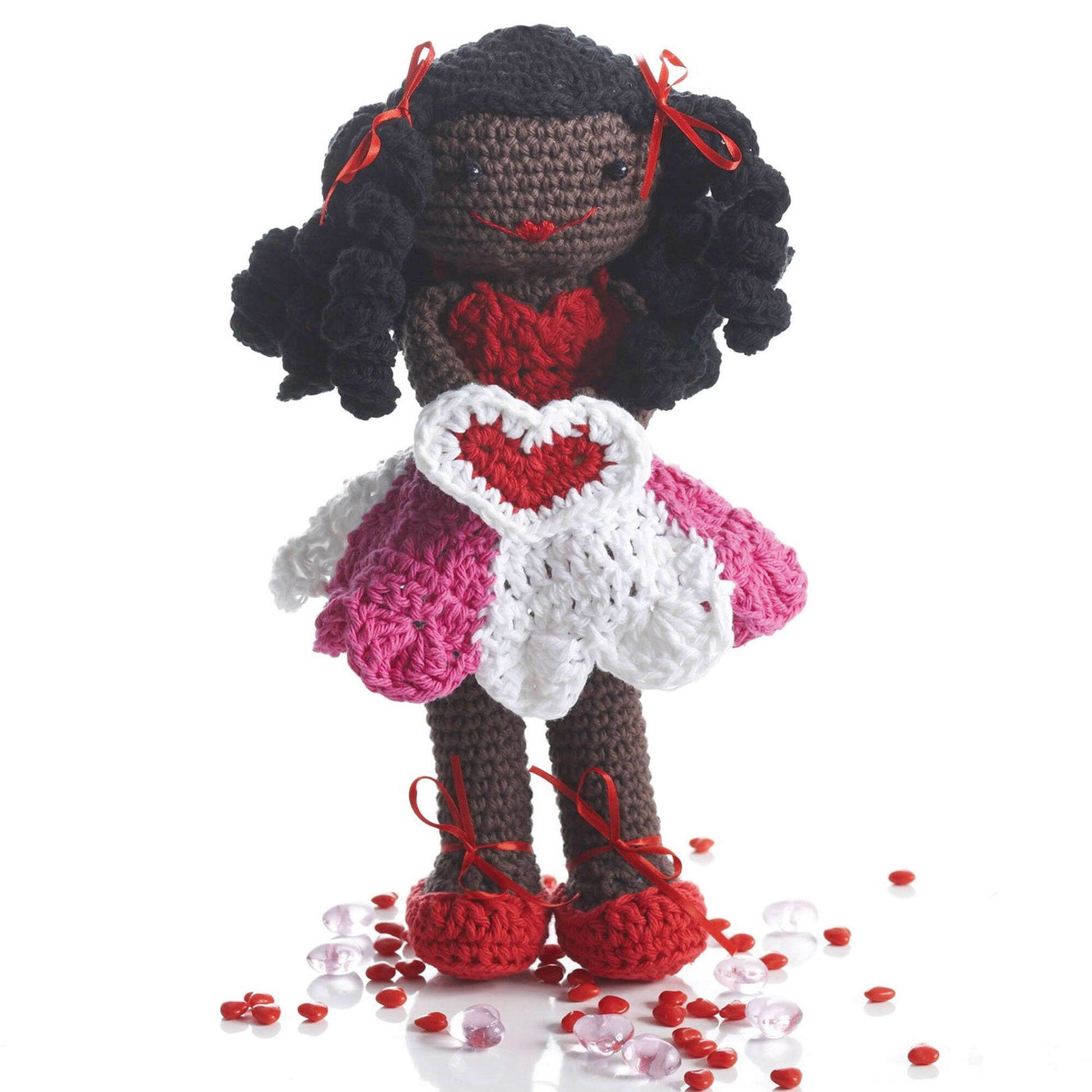Free Lily Sugar 'n Cream Valentines Lily Doll Crochet Pattern