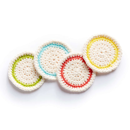 Lily Sugar'n Cream Round About Crochet Coasters Lily Sugar'n Cream Round About Crochet Coasters Pattern Tutorial Image