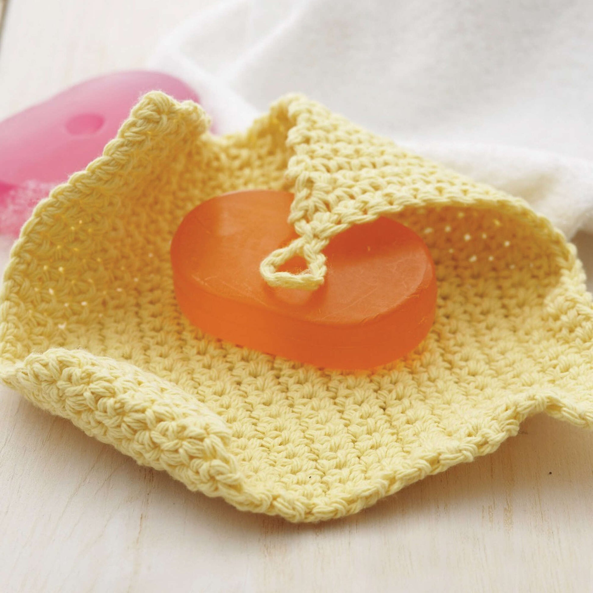 Free Lily Sugar'n Cream Crochet Soap Cozy Pattern