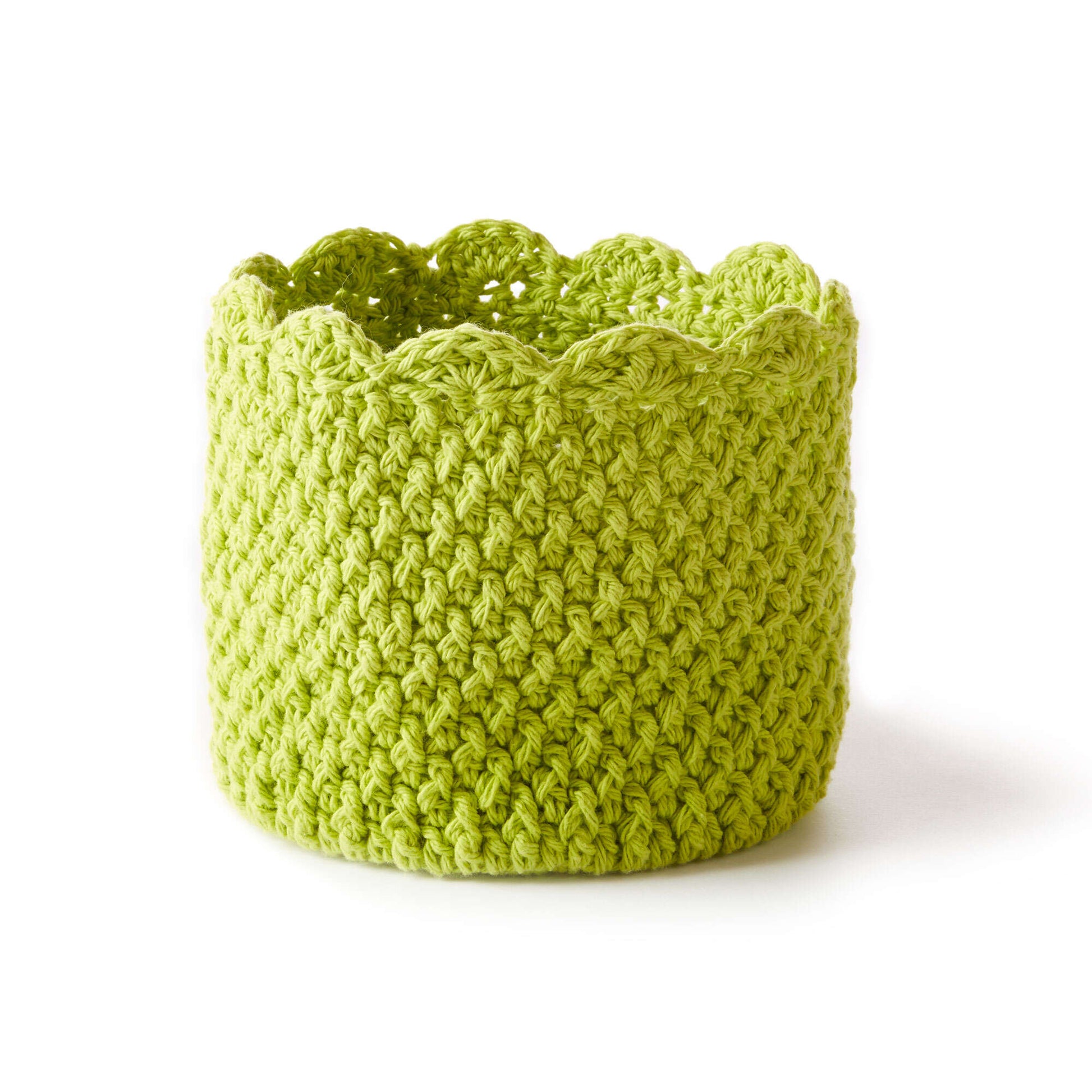 Lily Sugar'n Cream Scallop Edged Crochet Baskets Version 3