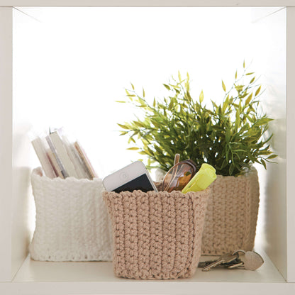 Lily Sugar'n Cream Mini Square Baskets Crochet Single Size