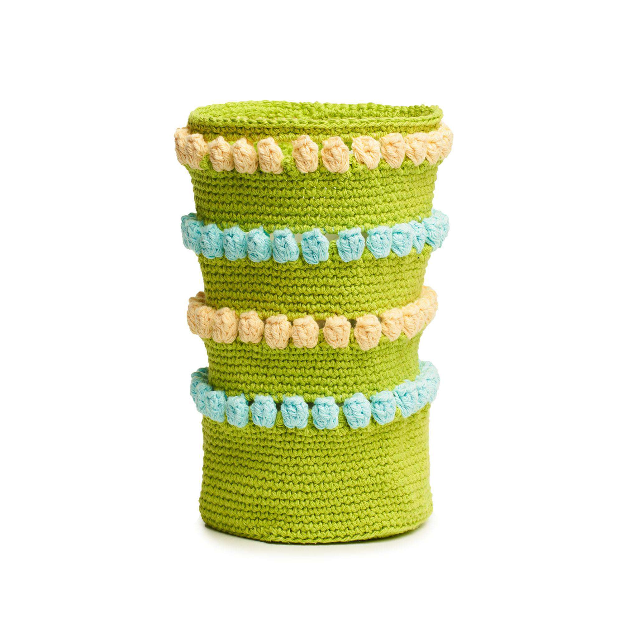 Free Easy Lily Tulip Basket Crochet Pattern | Yarnspirations