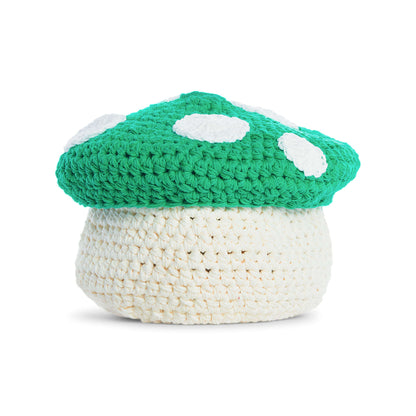 Lily Sugar'n Cream Crochet Lidded Toadstool Basket Crochet Basket made in Lily Sugar'n Cream The Original yarn