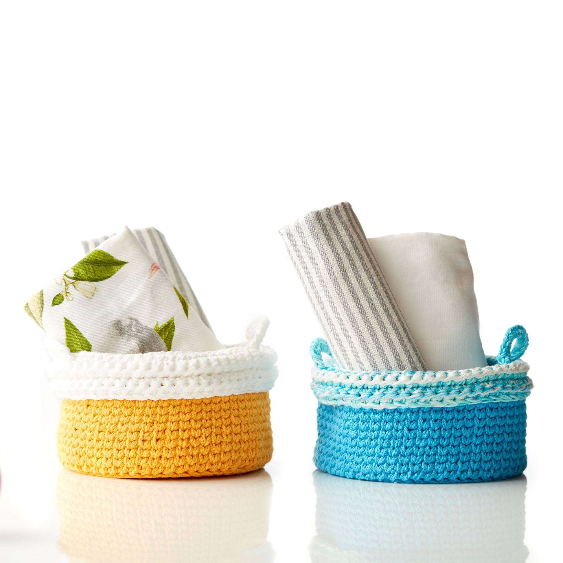 Free Lily Crochet Handy Baskets Pattern