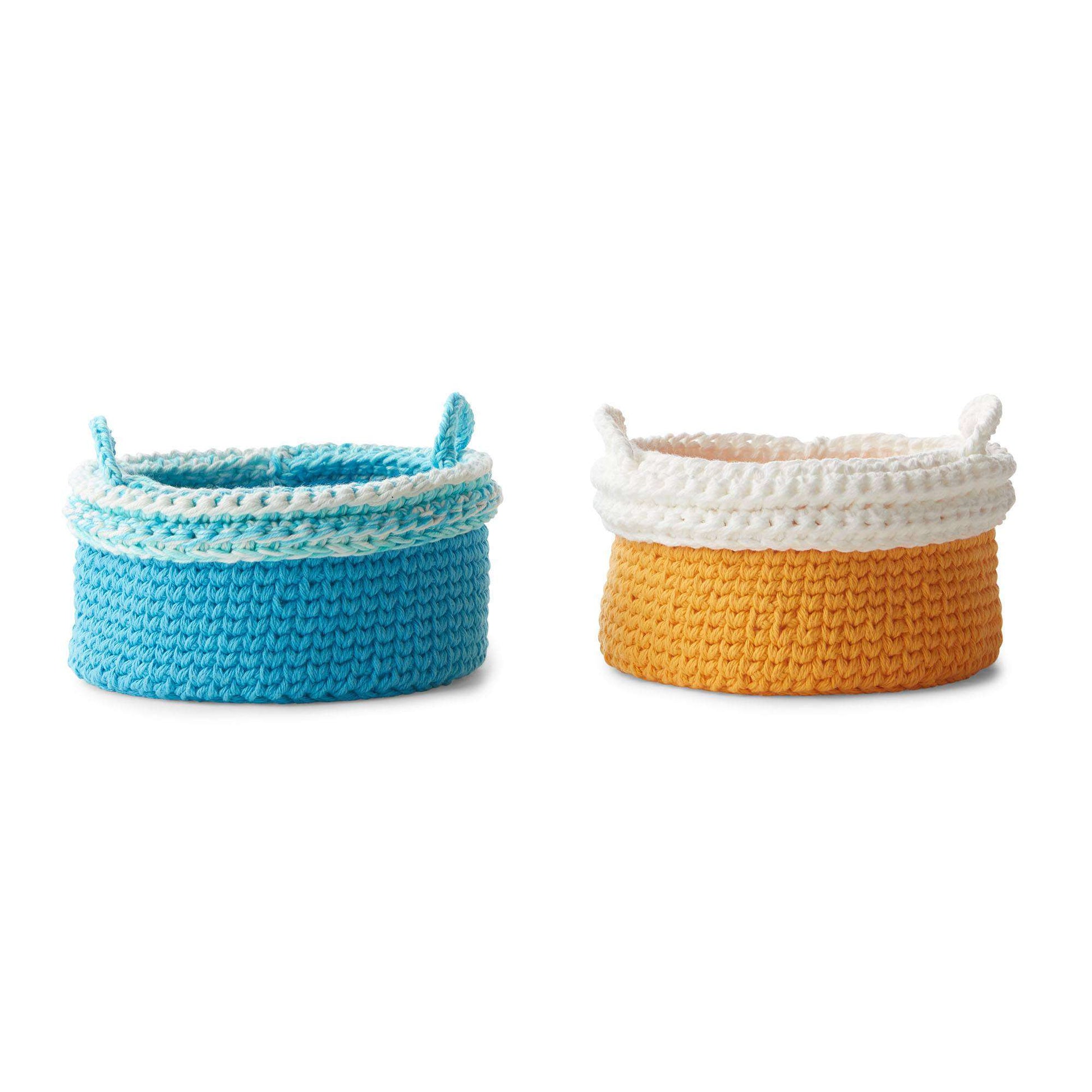 Free Lily Crochet Handy Baskets Pattern