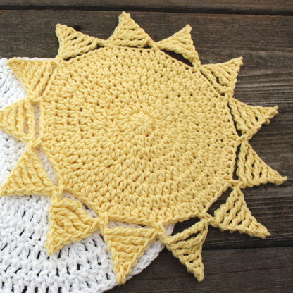 Lily Sugar'n Cream Sunny Dishcloth Crochet Single Size