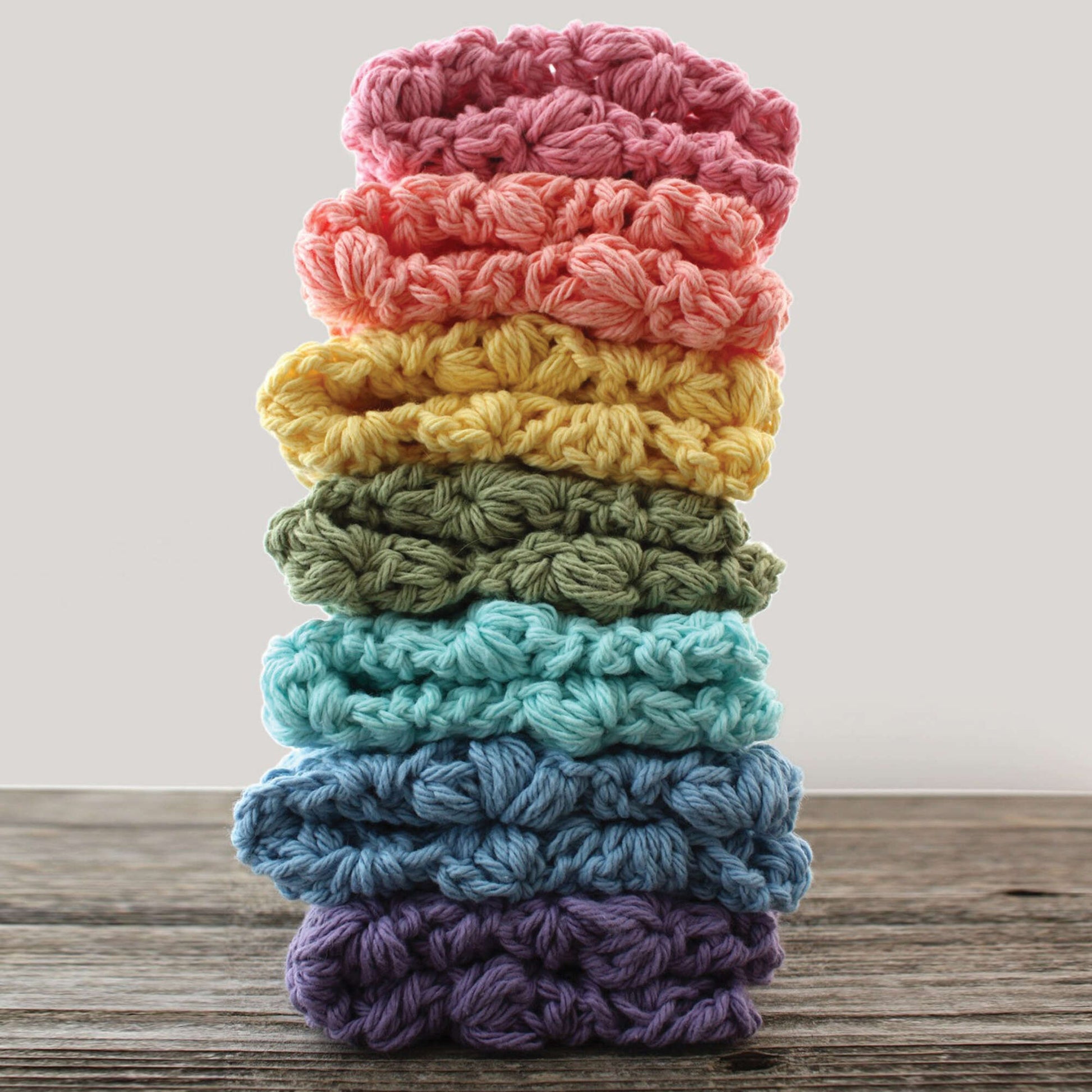 Free Lily Sugar'n Cream Flowers Dishcloth Crochet Pattern