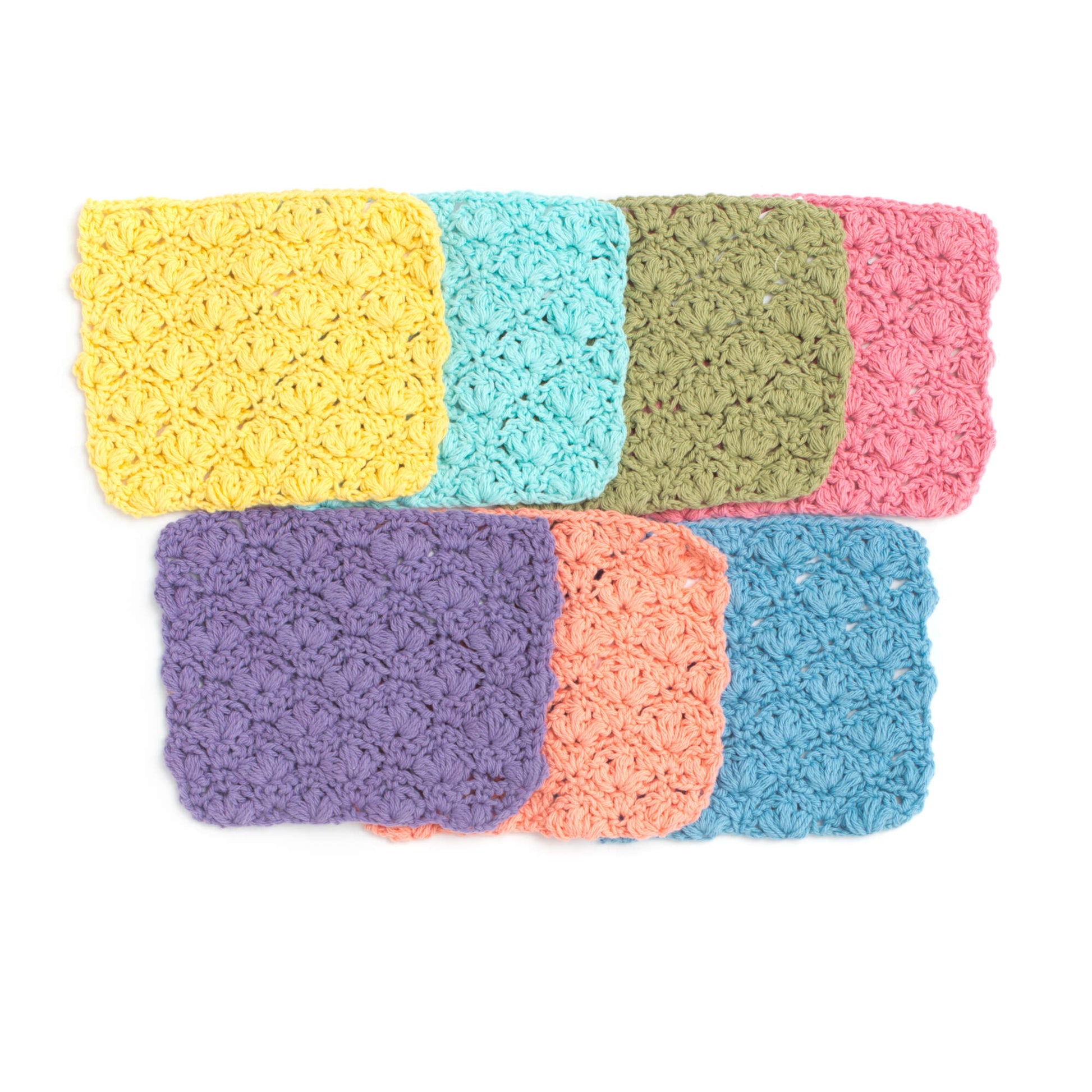 Free Lily Sugar'n Cream Flowers Dishcloth Crochet Pattern