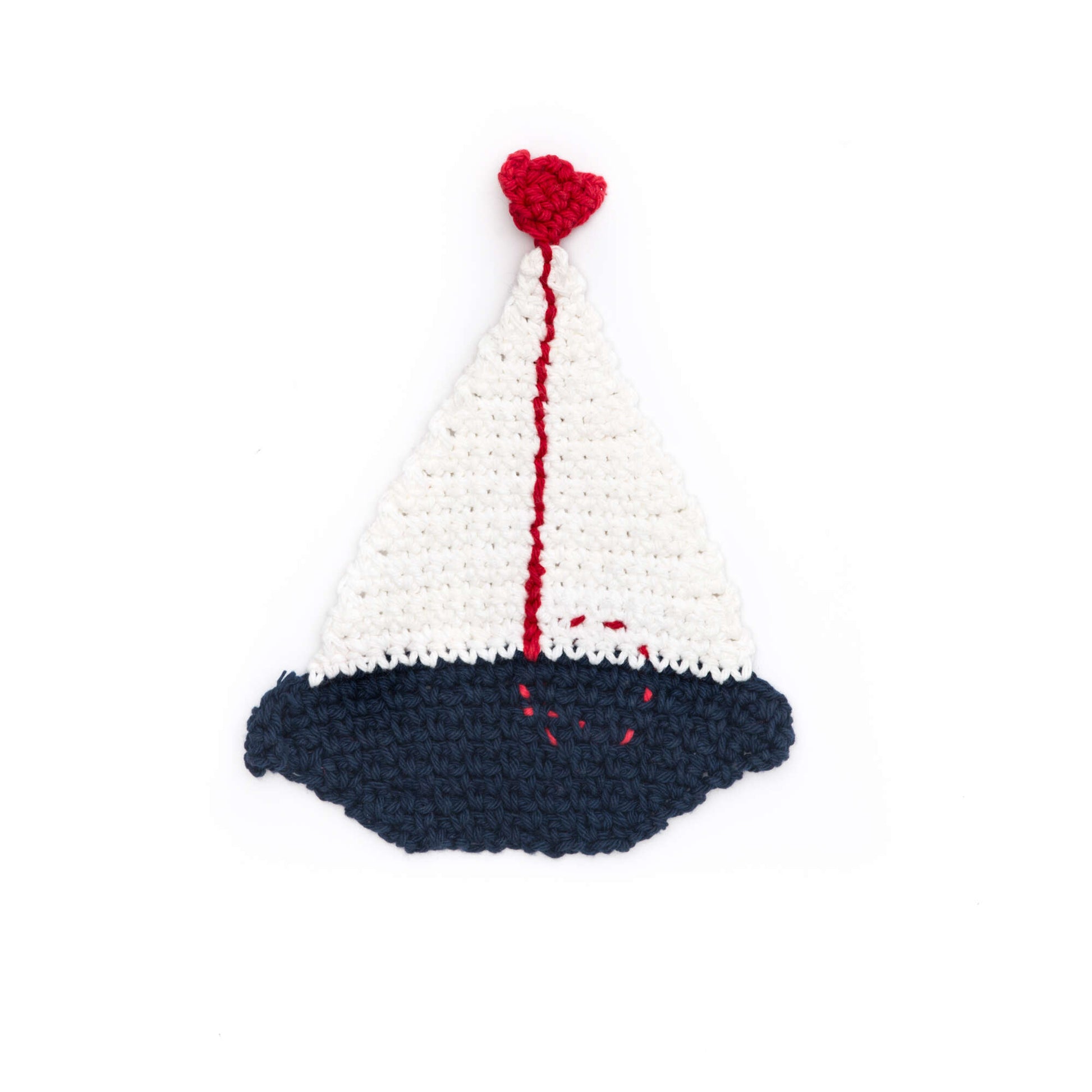 Free Lily Sugar'n Cream Sailboat Dishcloth Crochet Pattern