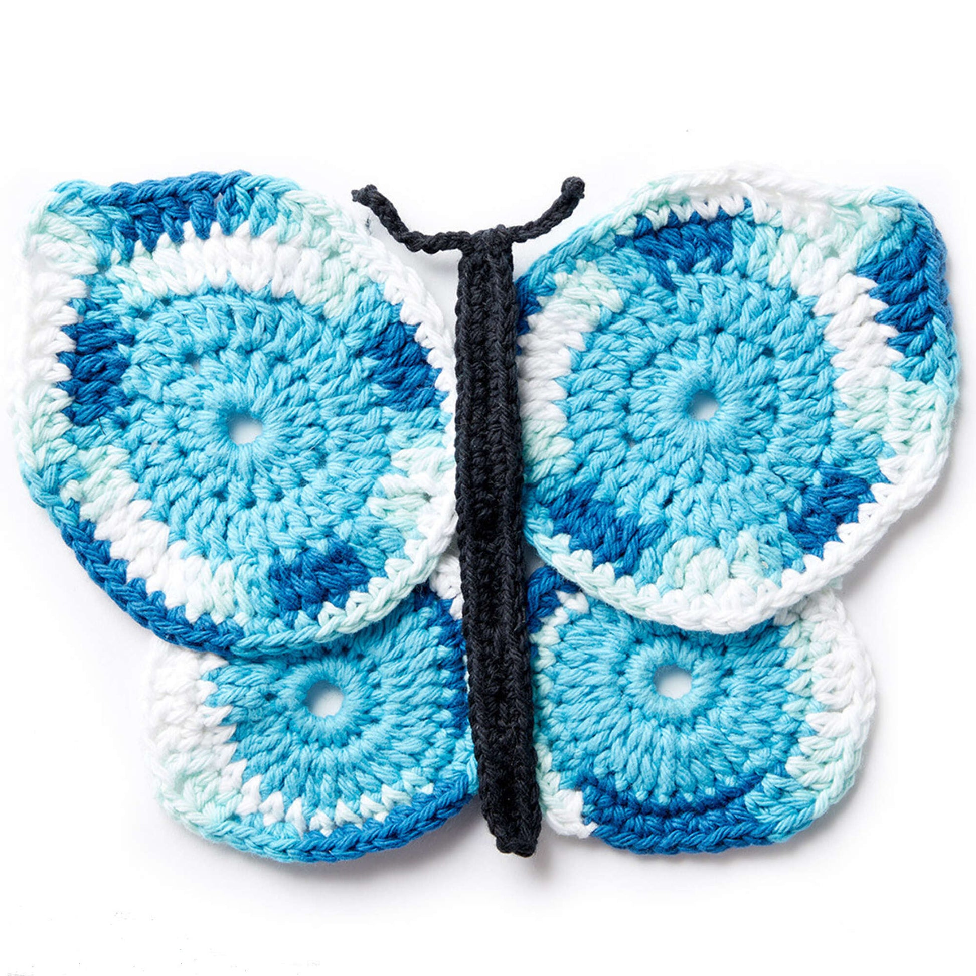 Lily Sugar'n Cream Butterfly Crochet Dishcloth Single Size