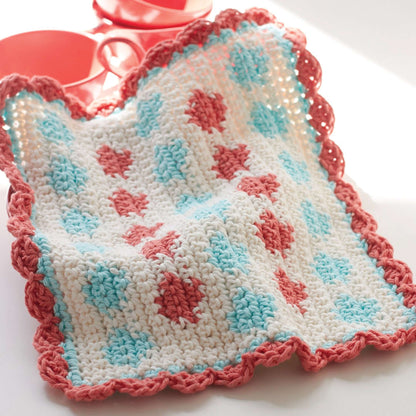 Lily Sugar'n Cream Polka Dot Dishcloth Single Size