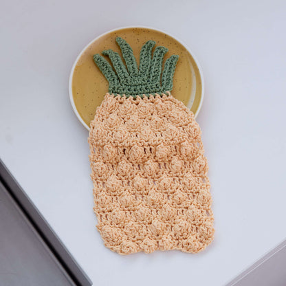 Lily Sugar'n Cream Pineapple Dishcloth Crochet Single Size
