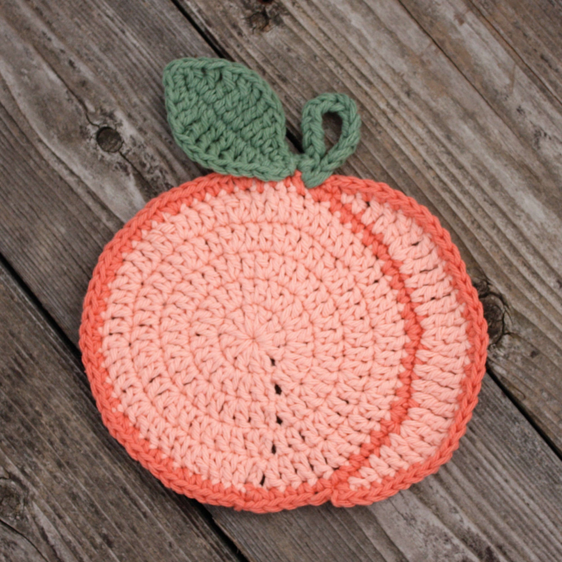 Free Lily Sugar'n Cream Peachy Dishcloth Crochet Pattern
