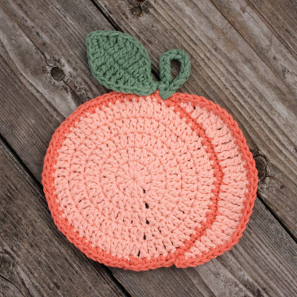 Lily Sugar'n Cream Peachy Dishcloth Crochet Single Size