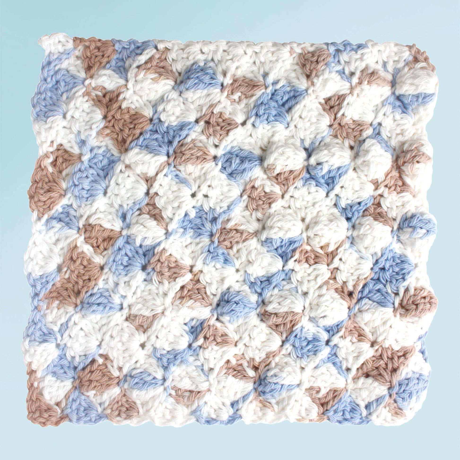 Free Lily Sugar'n Cream Shell Stitch Crochet Dishcloth Pattern