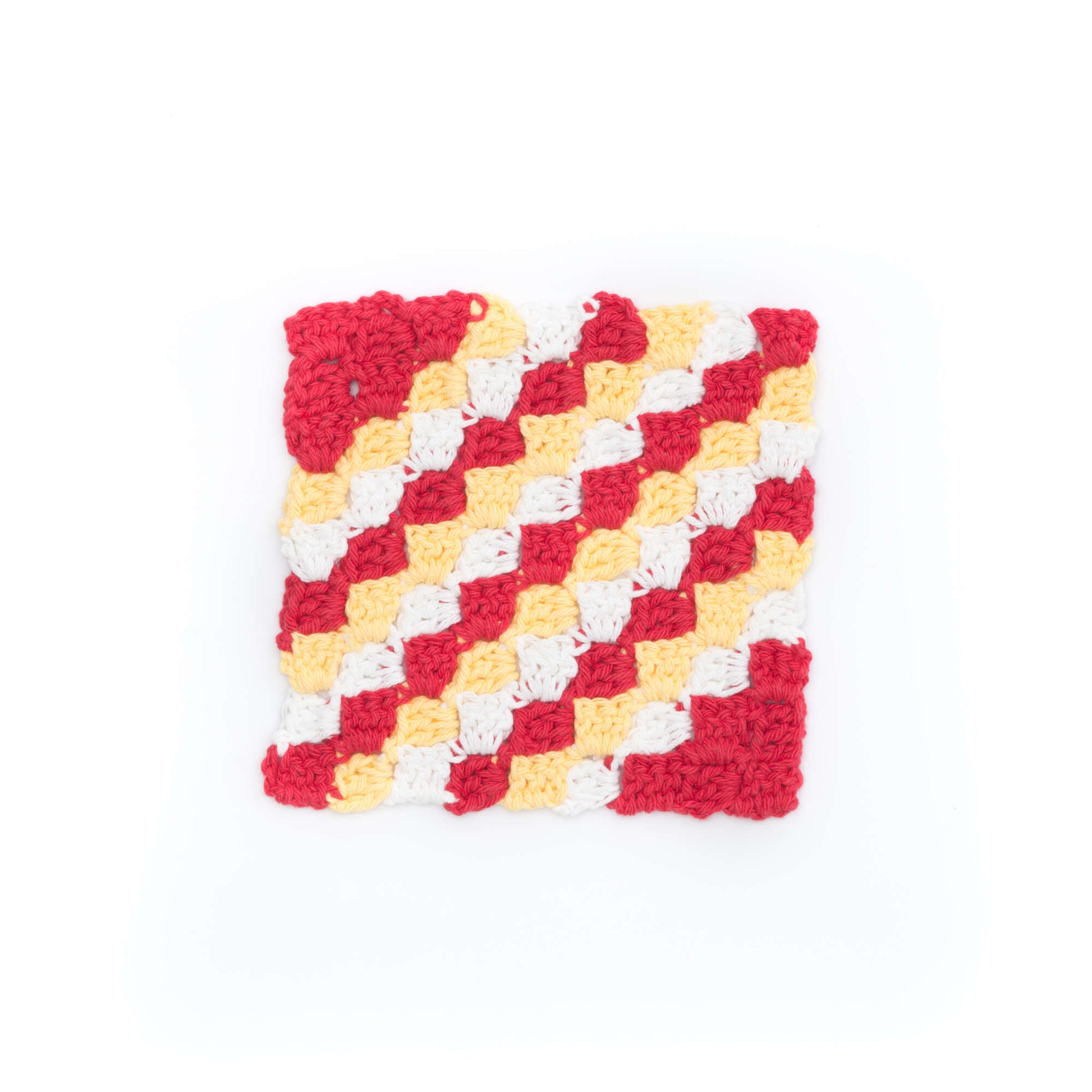 Free Lily Sugar'n Cream Corner-to-Corner Dishcloth Crochet Pattern