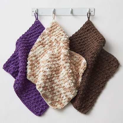 Lily Sugar'n Cream Speedy Texture Dishcloth Crochet Natural Ombre