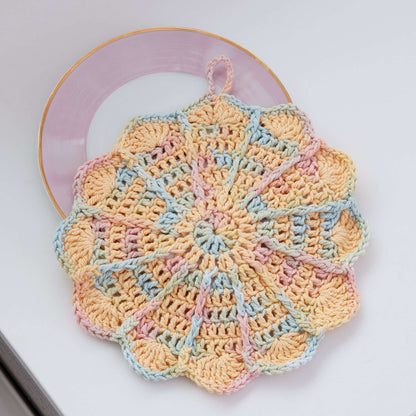 Lily Sugar'n Cream Pinwheel Crochet Dishcloth Single Size