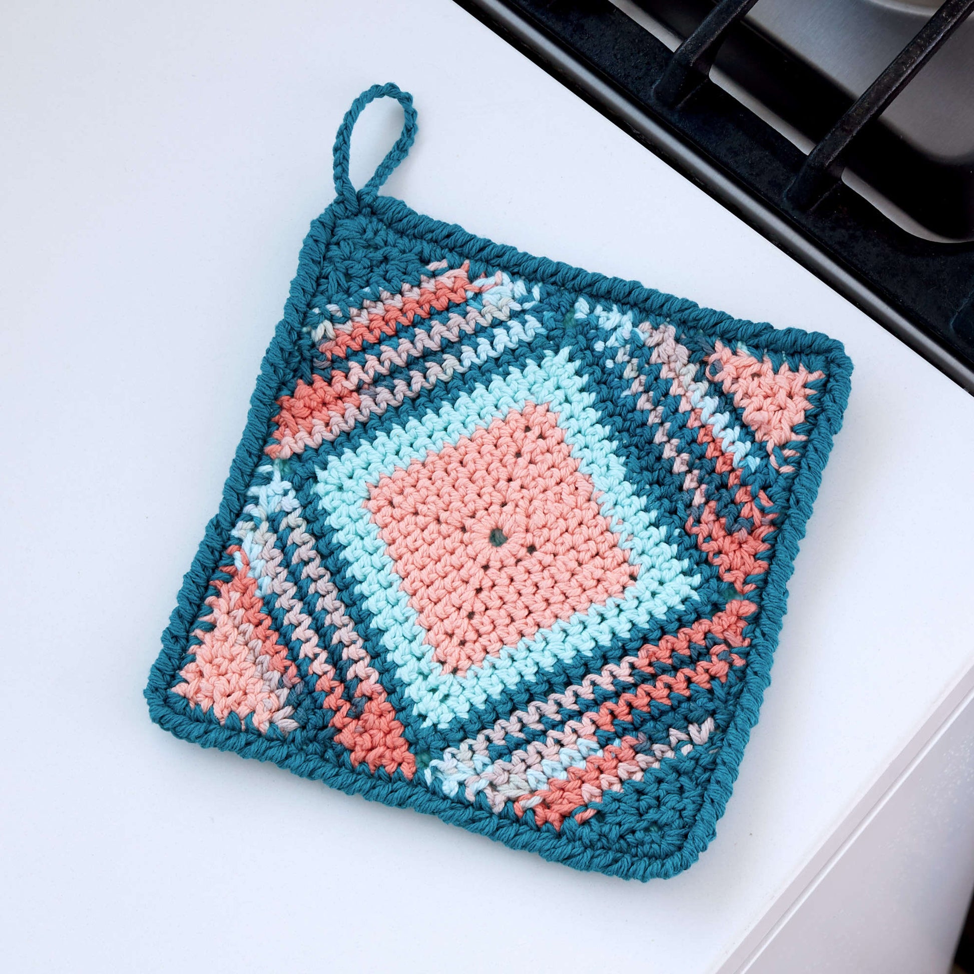 Free Lily Sugar'n Cream Pinwheel Crochet Dishcloth Pattern