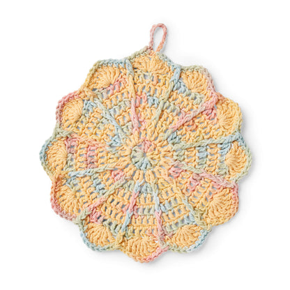 Lily Sugar'n Cream Pinwheel Crochet Dishcloth Lily Sugar'n Cream Pinwheel Crochet Dishcloth Pattern Tutorial Image
