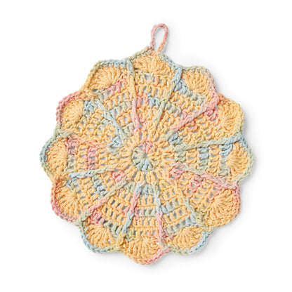 Lily Sugar'n Cream Pinwheel Crochet Dishcloth Single Size
