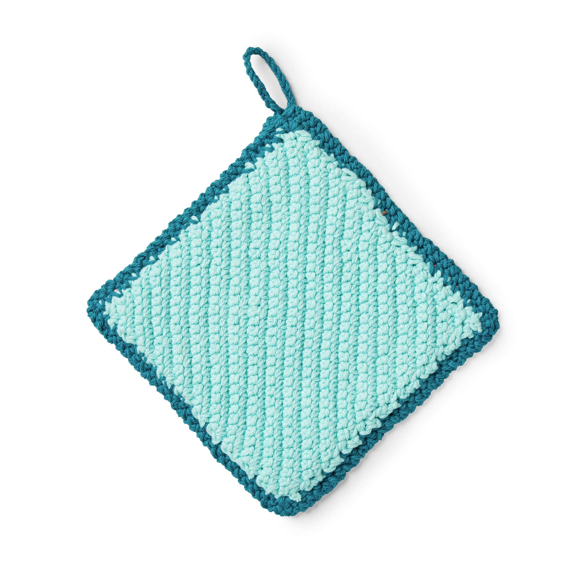 Free Lily Sugar'n Cream Playing the Angles Pot Holder Crochet Pattern