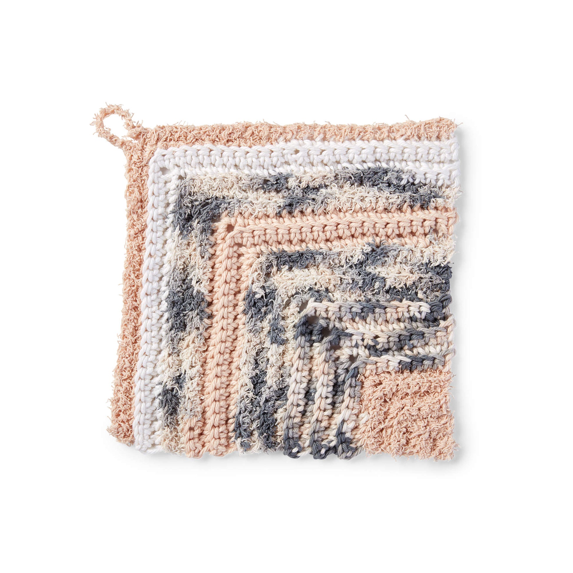 Free Lily Sugar'n Cream Scrubbing Miter Crochet Dishcloth Pattern