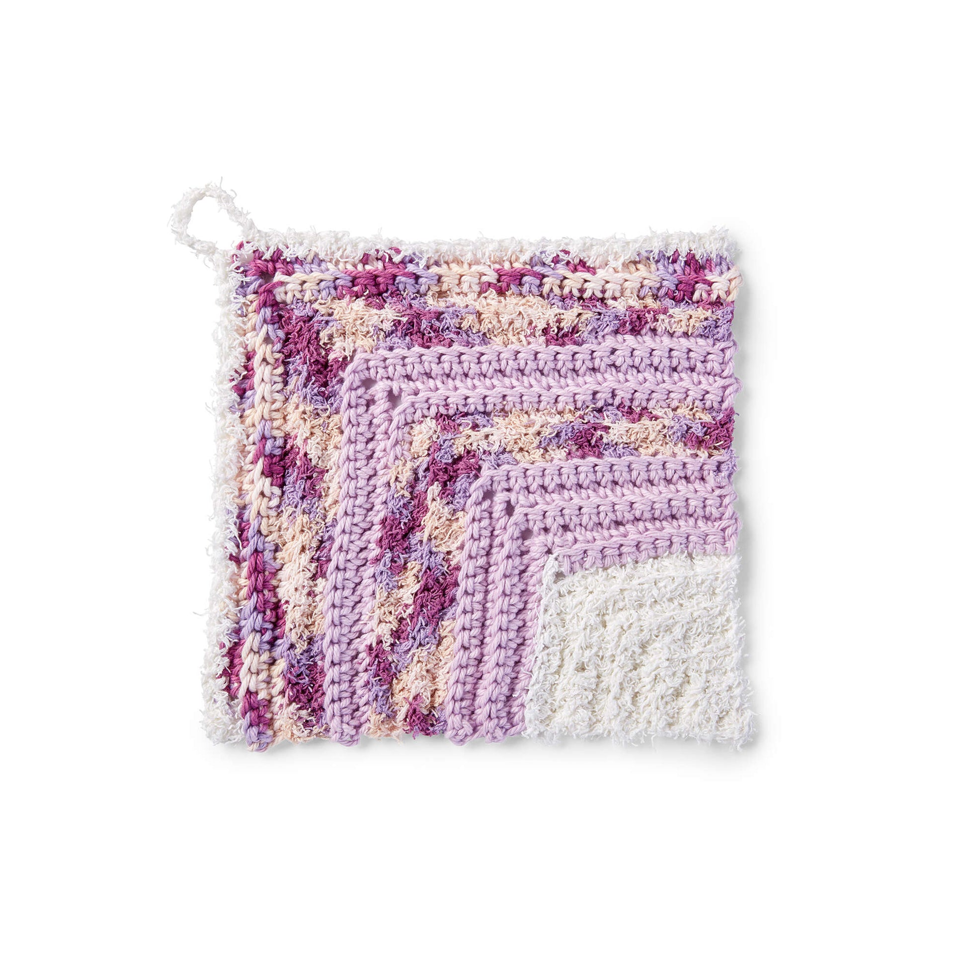 Free Lily Sugar'n Cream Scrubbing Miter Crochet Dishcloth Pattern