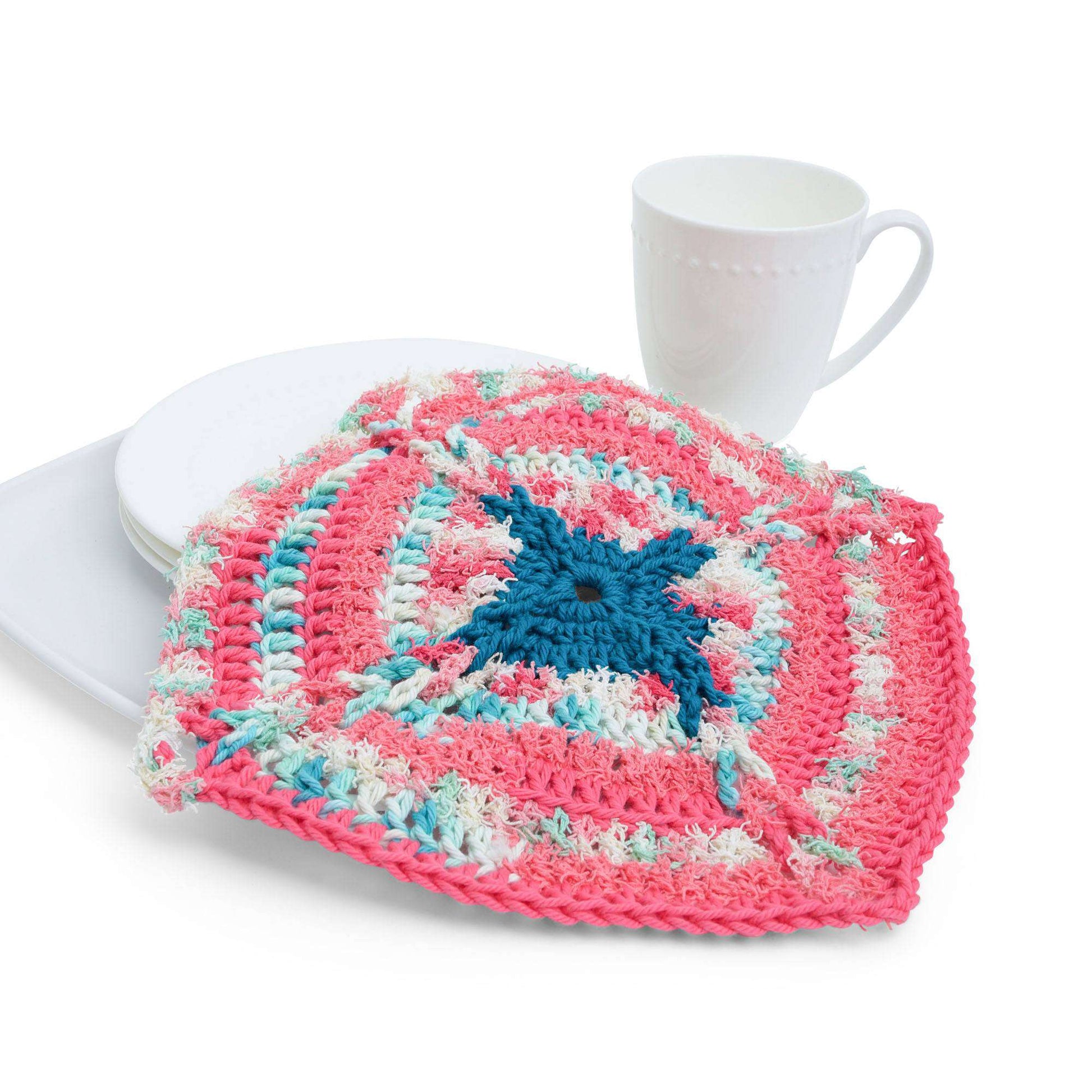 Lily Sugar'n Cream Crochet Braided Square Dishcloth Yarnspirations