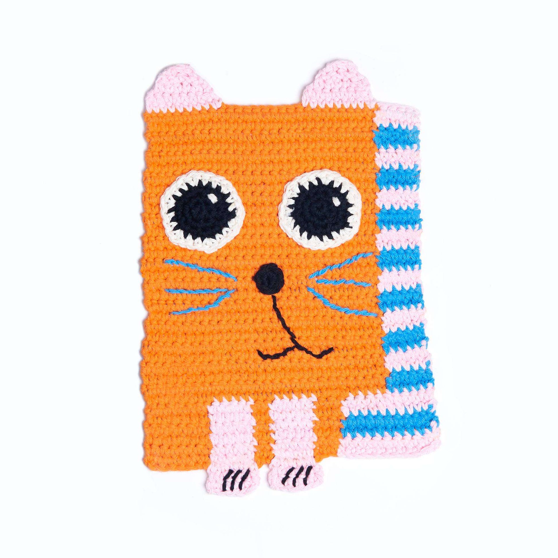 Free Lily Sugar'n Cream Cute Crochet Cat Dishcloth Pattern
