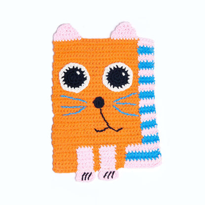 Lily Sugar'n Cream Cute Crochet Cat Dishcloth Single Size