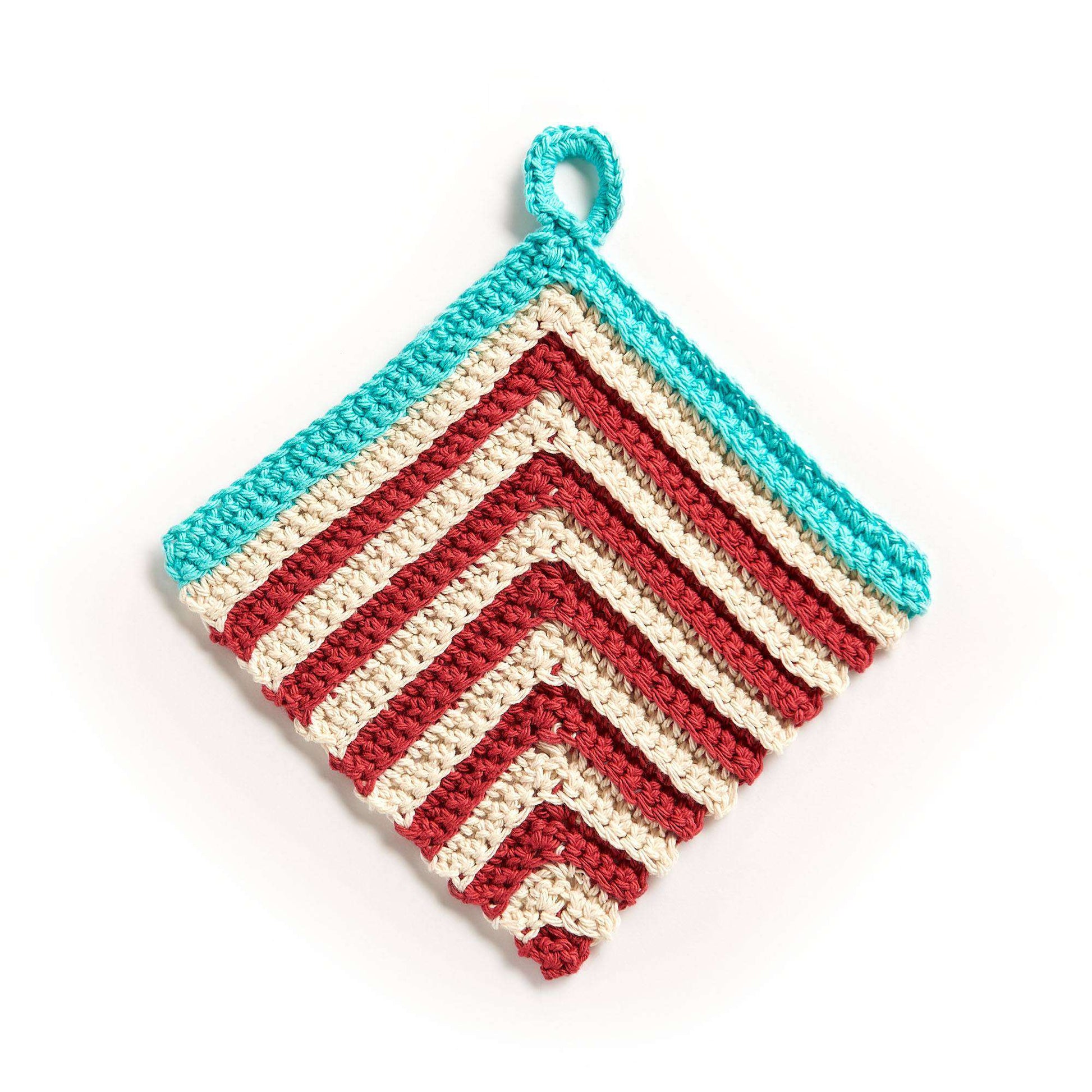 Free Lily Crochet Right Stripe Dishcloth Pattern
