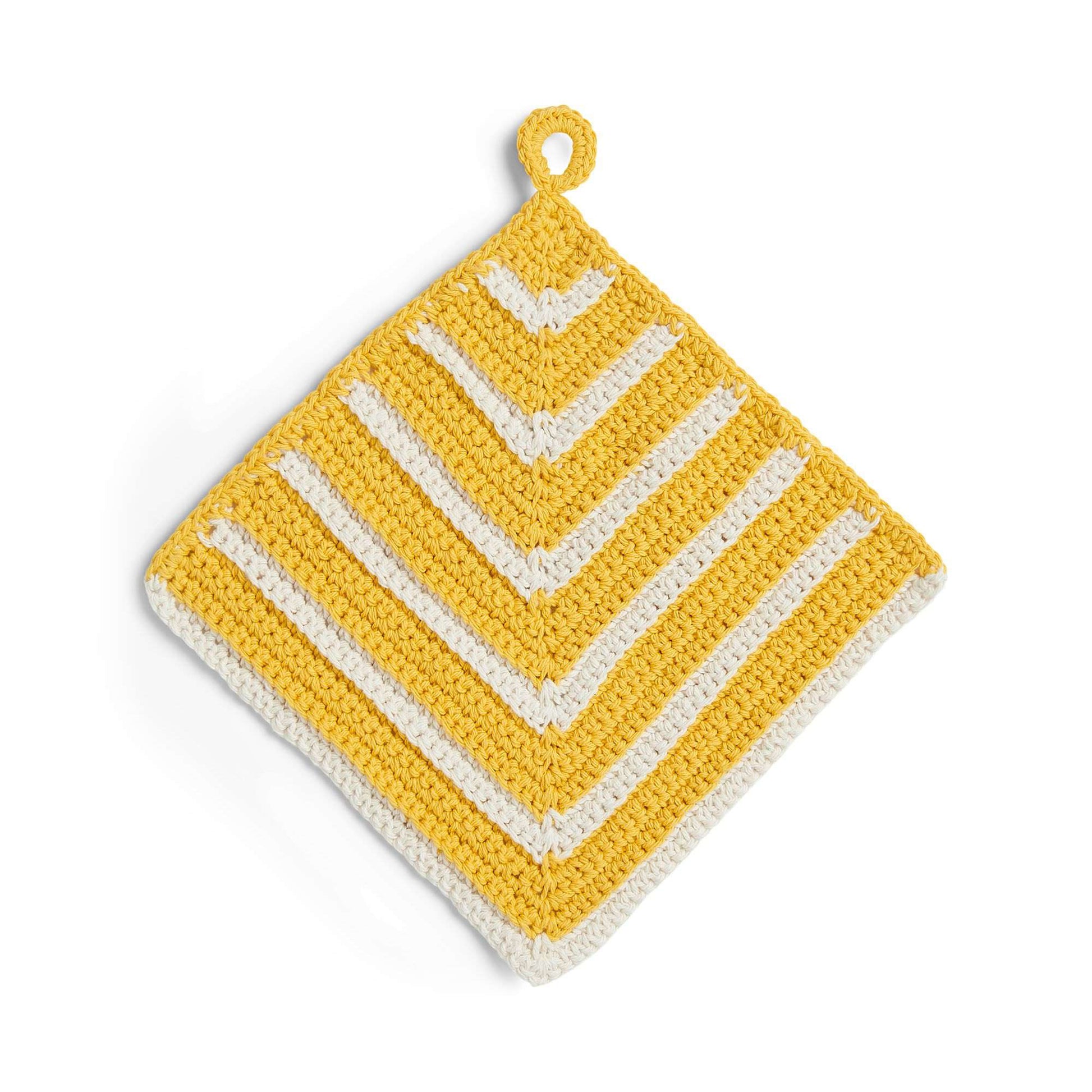 Free Lily Crochet Striped Dishcloth Set Pattern