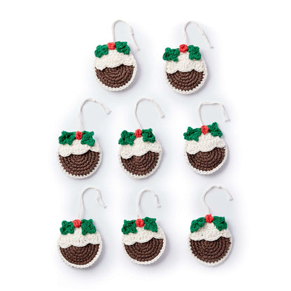 Lily Sugar'n Cream Plum Pudding Crochet Ornaments Single Size