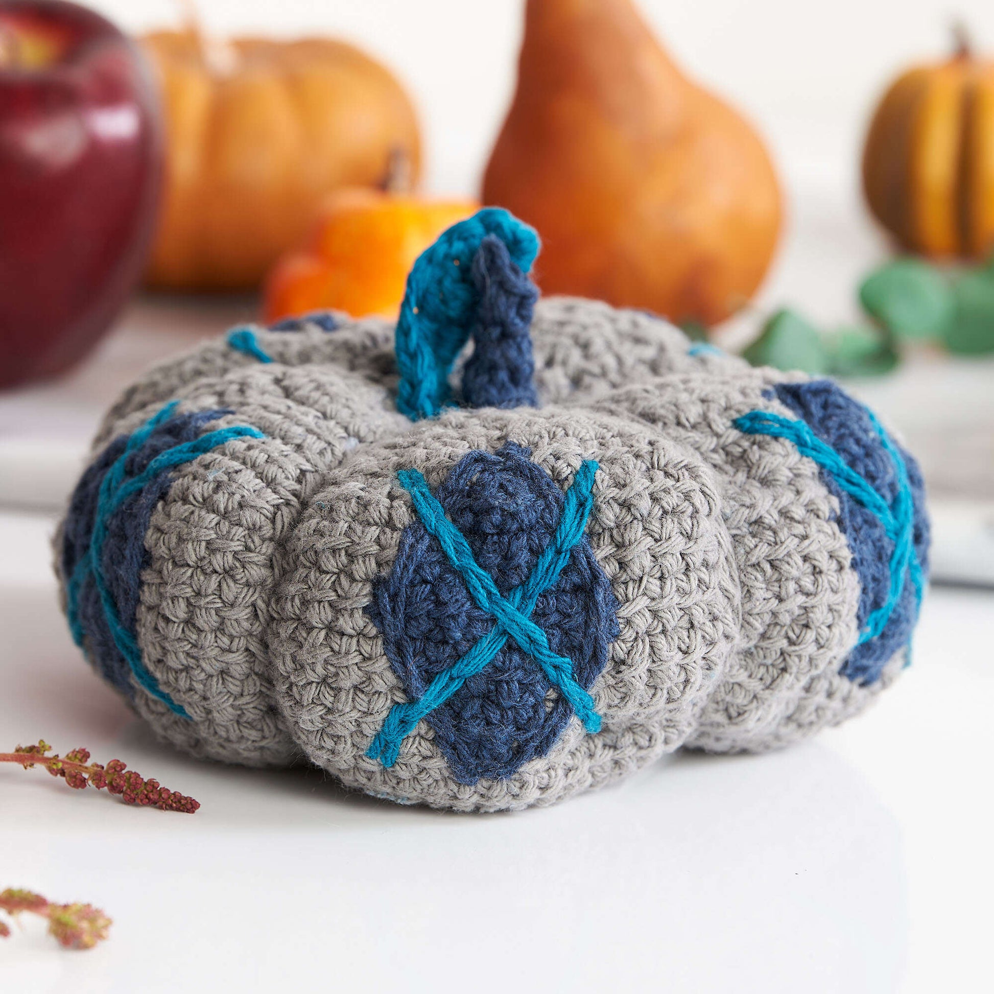 Free Lily Crochet Argyle Pumpkin Pattern