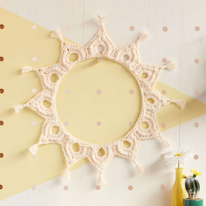 Lily Sugar'n Cream Crochet Mock-Rame Wreath Single Size