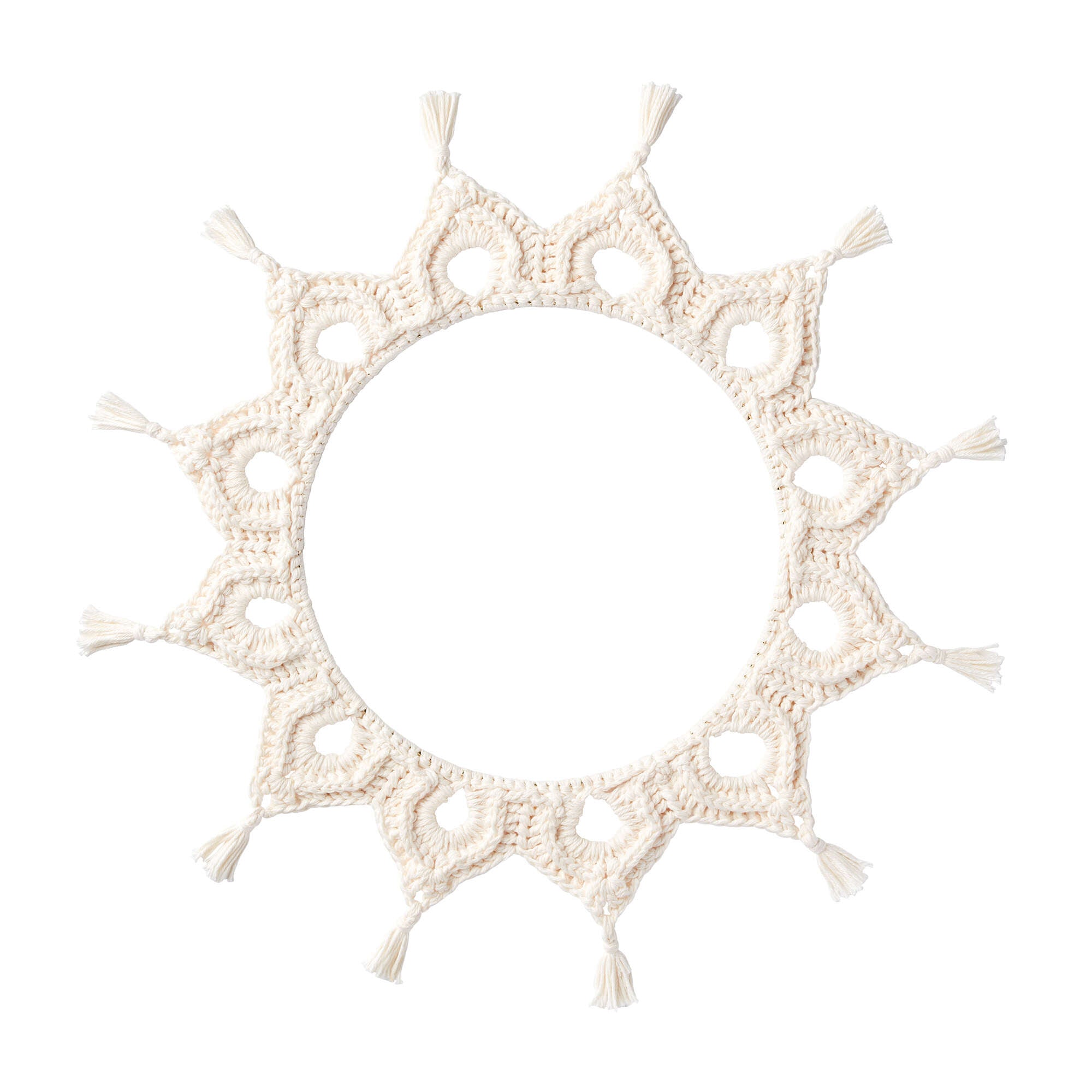 Pattern Rame Free Easy Lily Sugar'n Cream Mock-Rame Wreath Crochet Pattern ...