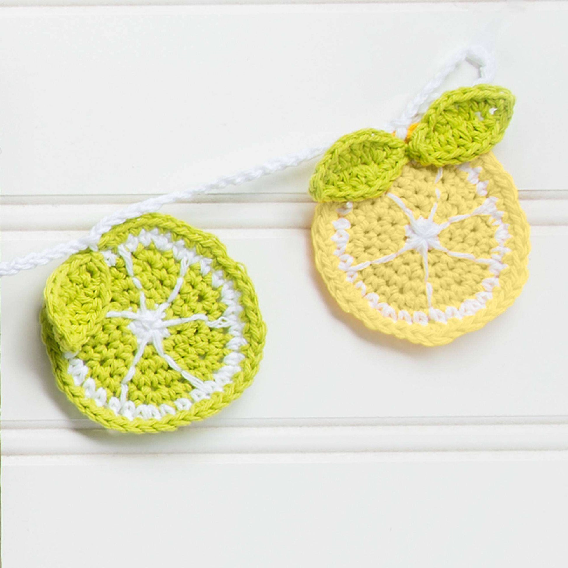 Free Lily Sugar'n Cream You’re the Zest Citrus Crochet Bunting Pattern
